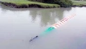 Torpedo found floating in the Rangabali canal of Patuakhali, fear of explosion